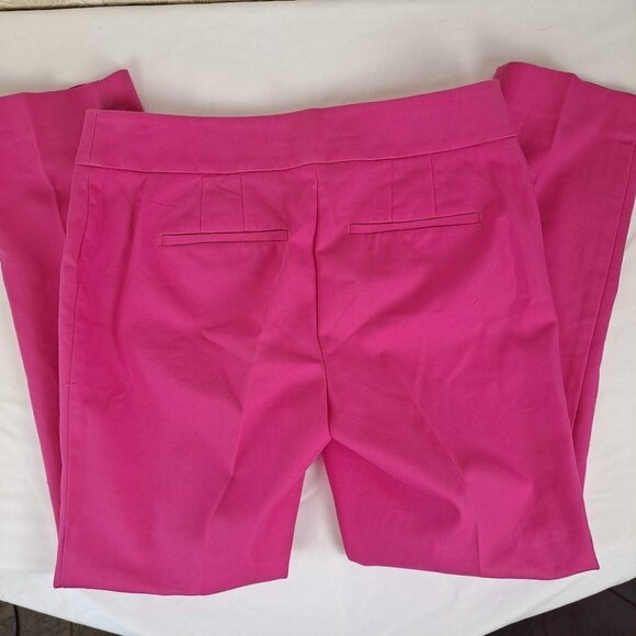 Loft Size 2P Hot Pink Cotton Ankle Length Trousers Front/Back Pockets NWOT - Picture 11 of 12